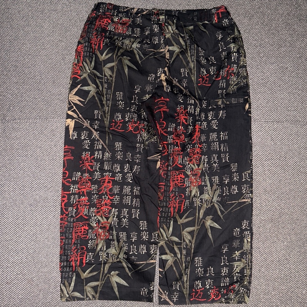 Rare 90s/00s Bamboo All Over Print Capri Pants - Picture 6 of 6